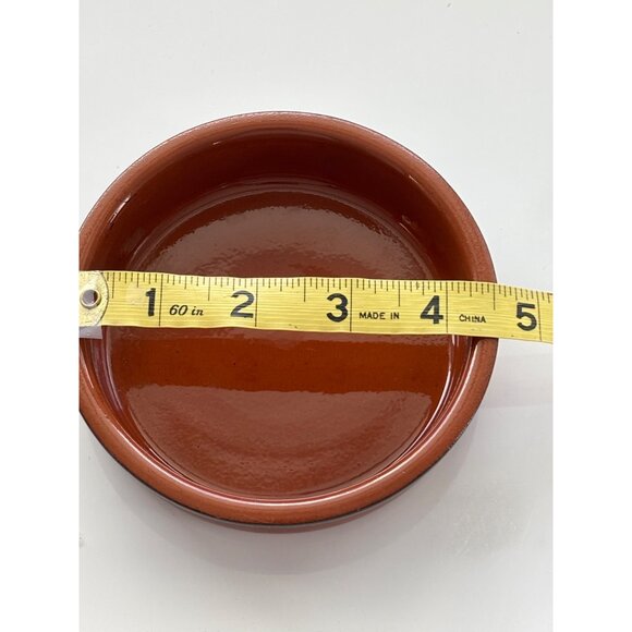 Set of 8 Terracotta 4.5" Crème Brûlée Dishes - Picture 5 of 7